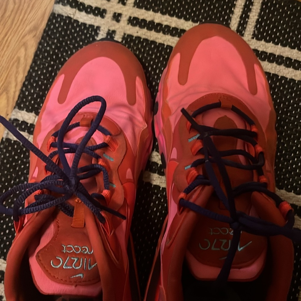 Nike Air pink red react size 10 - Picture 5 of 5